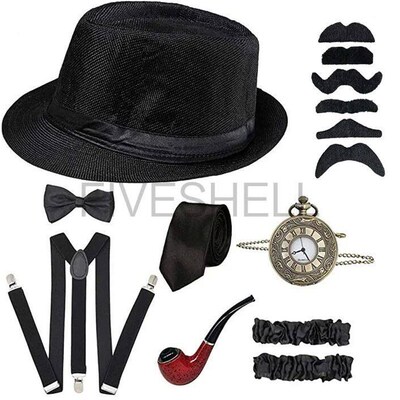 1920s Mens Great Gatsby Party Cosplay Costume Suit Men Gangs