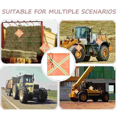 Safety Flag with Bungee Rope Hanging Flags for Trucks