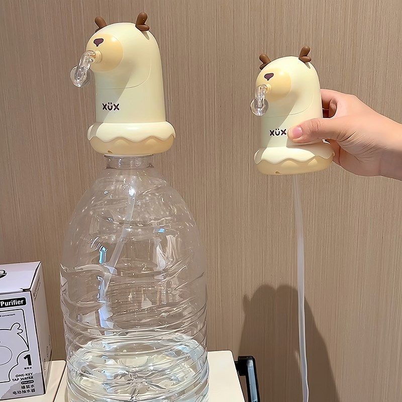 可爱小鹿自动矿泉水抽水器桶装水电动吸水器纯净水取水器智能宿舍,厨房电器,电动抽水器/取水器,淘宝优惠券,粉丝福利购,淘宝优惠卷
