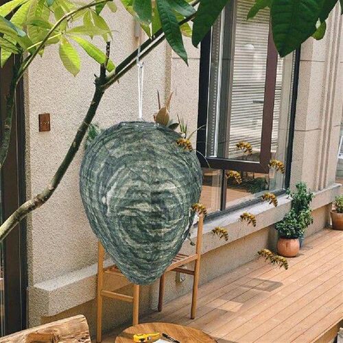 Wasp Nest Decoy Waterproof Outdoor Fake Wasp Nest Non-Toxic