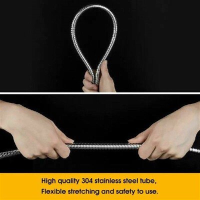 Shower Extension Pipe Bidet Hose 1.5M Stainless Steel