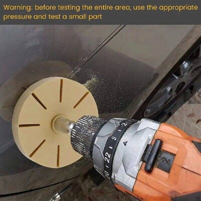 3.5 Inch Rubber Wheel Pad Tint Vinyl Decal Remover Adhesive