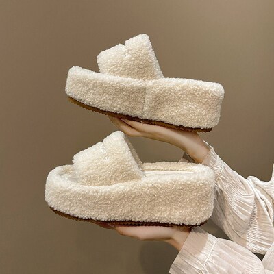 2025 Korean Version Of Thick-soled Sponge Cotton Slippers Fo