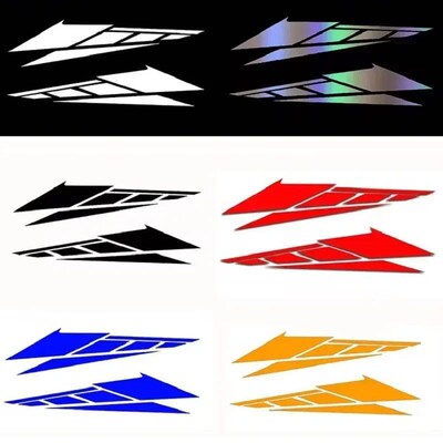 1 Pair Reflective Self-adhesive Motorcycle Tail Box Decals A