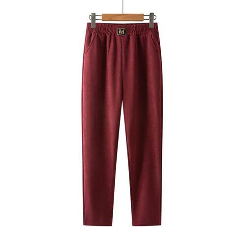 2025 Plus Velvet Padded Middle-aged Mother Pants High Waist