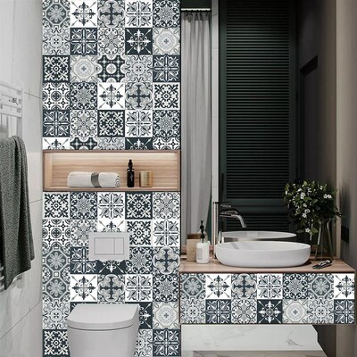 Portuguese Style Ceramic kitchen Tiles Abstract Pattern Wall