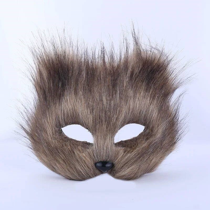 Fox Shape Fox Masks Half Face Eye Mask Cosplay Props图片