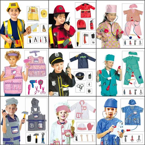 Umorden Kids Child Doctor Nurse Firefighter Astronaut