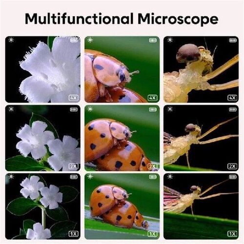 Y3NA Digital Microscope 500X Glass with LED Light Magnifier