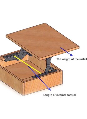 Air Rod Buffer Folding Coffee Table Countertop Lifting Creat