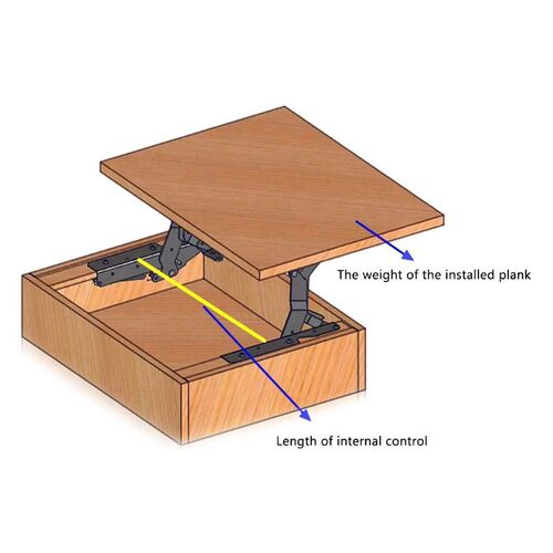 Air Rod Buffer Folding Coffee Table Countertop Lifting Creat