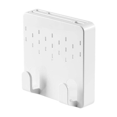 Wall-mounted storage rack for knives and cutting boards, no