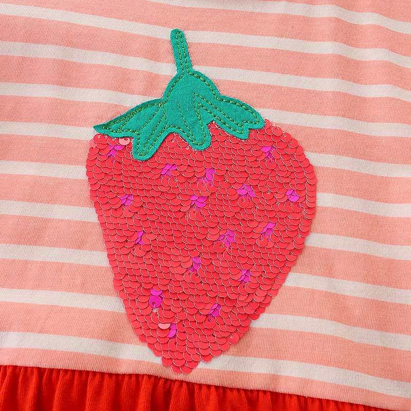22 Girls Short Sleeve Dress Pd Summer Childrens Dress Knitt图片