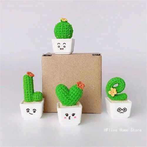 8 style 4pcs/set Resin Succulent Cactus Mini Green Plant