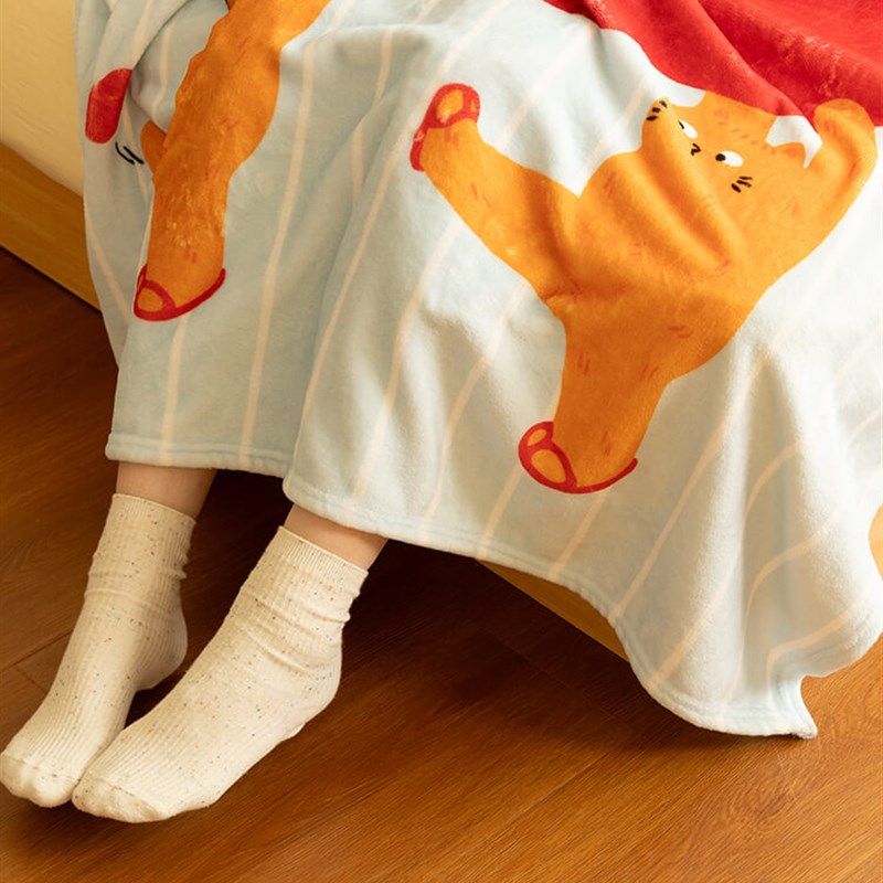 暖藻橘噗噗 法兰绒懒人沙发盖毯单人办公室午睡空调毯床上毯子,床上用品,休闲毯/毛毯/绒毯,淘宝优惠券,粉丝福利购,淘宝优惠卷