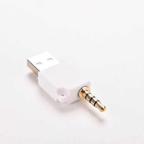 JETTING New 1PC New White 3.5mm Male AUX Audio Stereo Plug