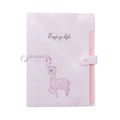 Cute Cartoon A4 File Folders 5 Pockets Office Expanding File