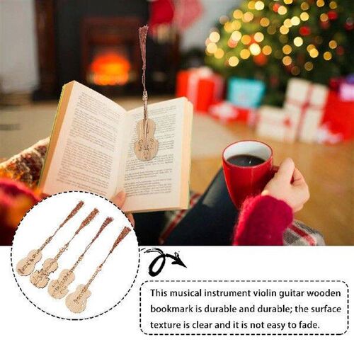 4 Pcs Instrument Bookmark Novelty Bookmarks for Reading