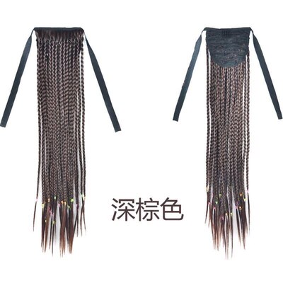 Wig Womens Hip Hop Dreadlocks Braided Pigtail Twist Ponytail