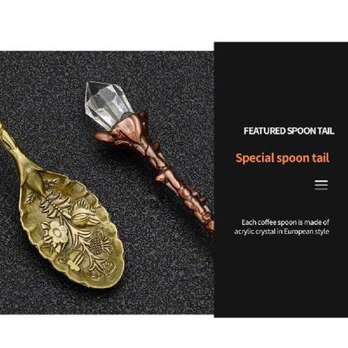 Spoon Dining Bar Vintage Flatware Dessert Crystal Head