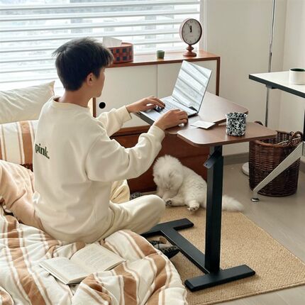 床边桌升降电脑桌可移动家用办公书桌桌子学生写字桌边桌移动边几