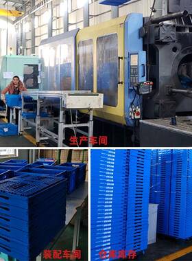 塑料户叠箱收WVU纳折叠箱物流周转箱外折框加厚叠折带盖塑胶箱长