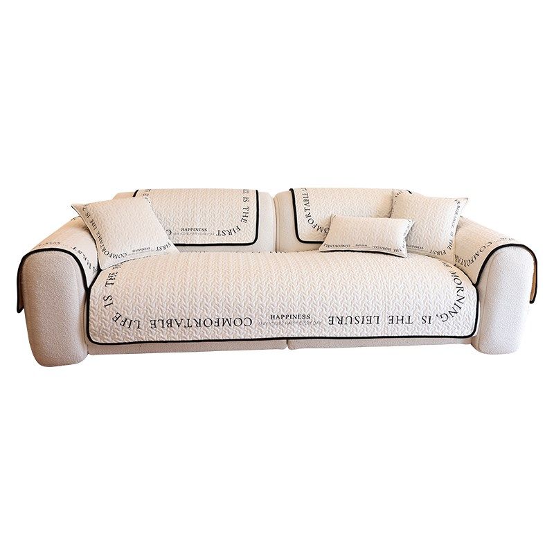 枕西湖20新款极简沙发垫四季通用奶油风坐垫直排豆腐块沙发盖布,居家布艺,沙发垫,淘宝优惠券,粉丝福利购,淘宝优惠卷