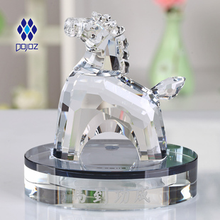 汽车摆件水晶马车上装饰品可爱车饰汽车摆件用品创意车载车内饰品