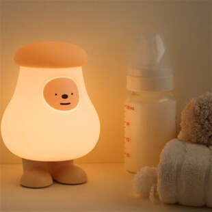 MUID小夜灯护眼灯可爱充电式床头创意硅胶夜灯卧室柔光儿童伴眠灯
