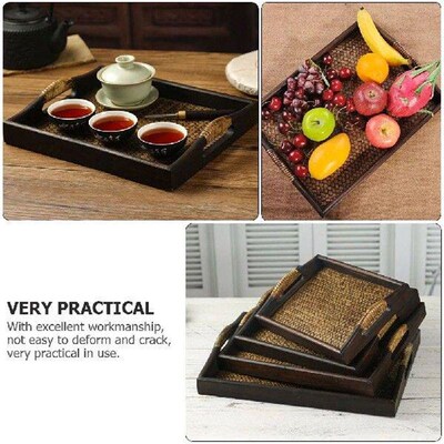 Wooden Pallet Tea Cup Storage Container Simple Practical