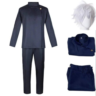 Gojo Satoru Copl Cotume High School Uniform  Suit Halloween