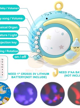 Baby Mobile Rattles Toys 0-12 Months For Baby Newborn Crib B