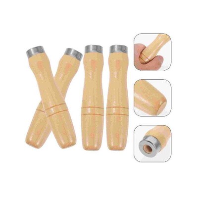 4Pcs File Grip Replacement Handle Wooden File Handle Rasp