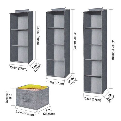Hanging Closet Rack Shelf Tidy Hanger Wardrobe Storage Organ