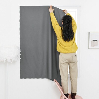 curtain window Bedroom shading blackout Installation free