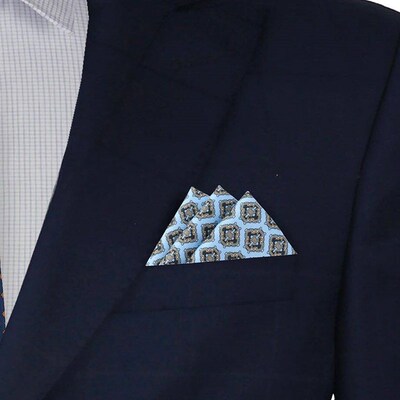 Tailor Smith Mens Hanky Pocket Squared Handkerchief Polyeste