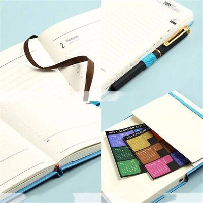 A5 2025 Agenda Planner Note 176 Pages Paper 12 Months