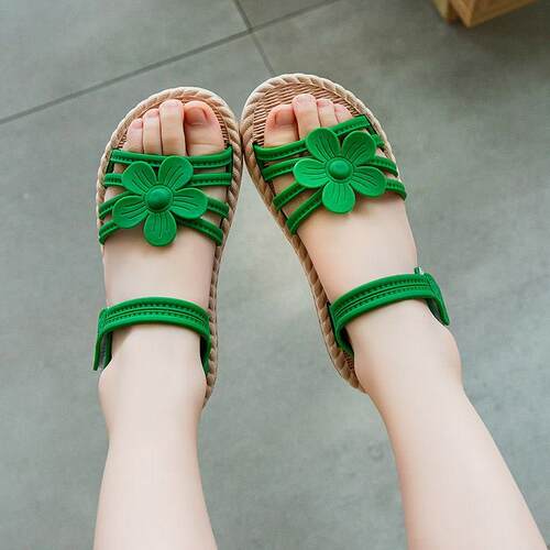 Girls Sandals 2023 New Summer Childrens Fashion Soft Sole Pr