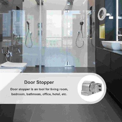 Sensor Glass Door Fixed Stopper White Buttons Magnet