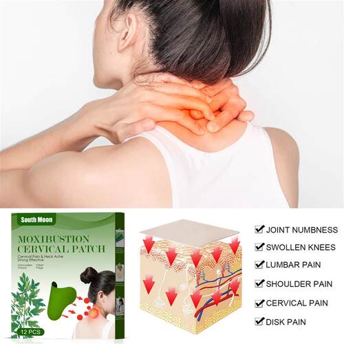 South Moon Mugwort Neck Plaster - Heat-Generating Moxibustio