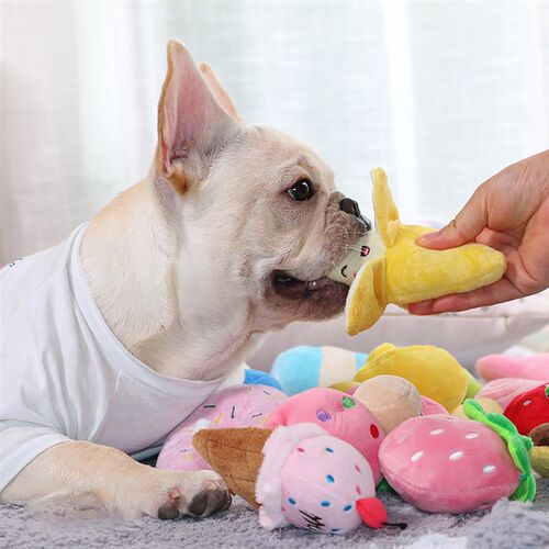 Animals Cartoon Dog Toys Stuffed Squeaking Pet Toy Cute Plus