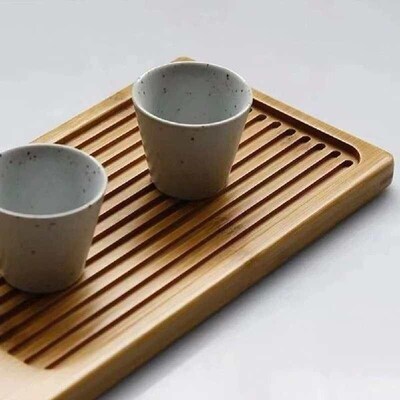1pcs Wooden Tea Tray Serving Tray Gongfu Tea Table Box With