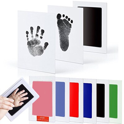 Baby Care Non-Toxic Baby Handprint Footprint Imprint Kit Bab