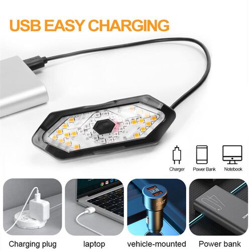 Bike Turn Signal Rear Light Remote Bicycle Lights LED USB Re