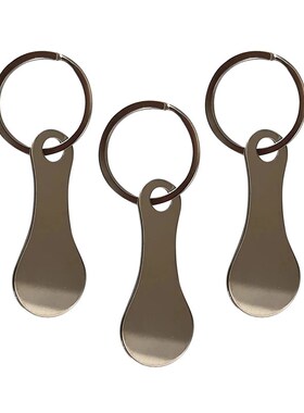 1/2pcs Metal Shopping Cart Tokens Trolley Token Key Ring Dec