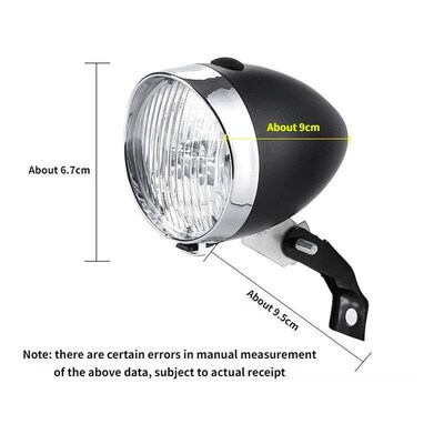 With Bracket Headlight Design Classic Bike Front Light Night