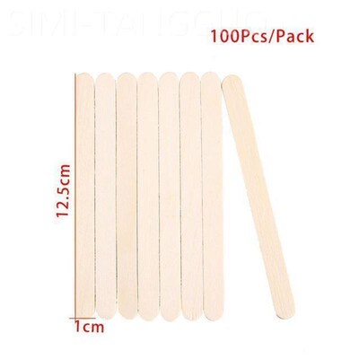 50-150 Pcs Ice Cream Popsicle Sticks Wooden Stirring Stick