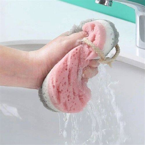 3pcs/set Adult bathing foaming sponge Shower Scrubber