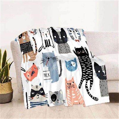Cartoon animals Soft Plush Bed Throwing Cartoon Picnic Thin