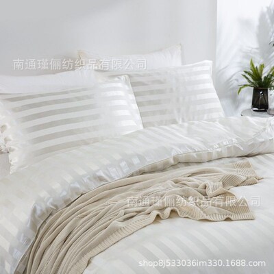 Temushein Bedding Satin Strip Three-piece Set Four-piece Pil